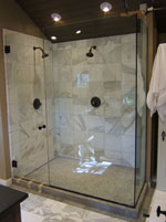 Cape Elizabeth frameless shower enclosure